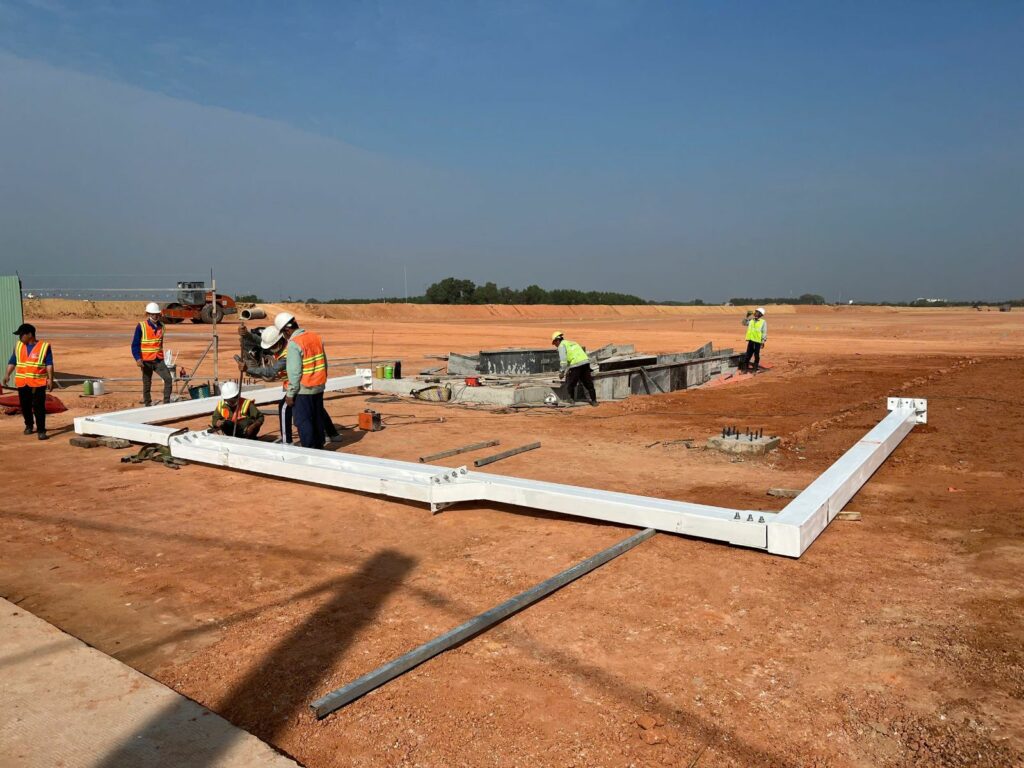 Thi công xây dựng kết cấu dự án Trung tâm Logistics BW Tân Hiệp – Giai đoạn 2
